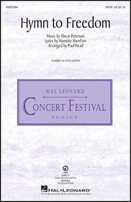 Hymn to Freedom SATB choral sheet music cover Thumbnail